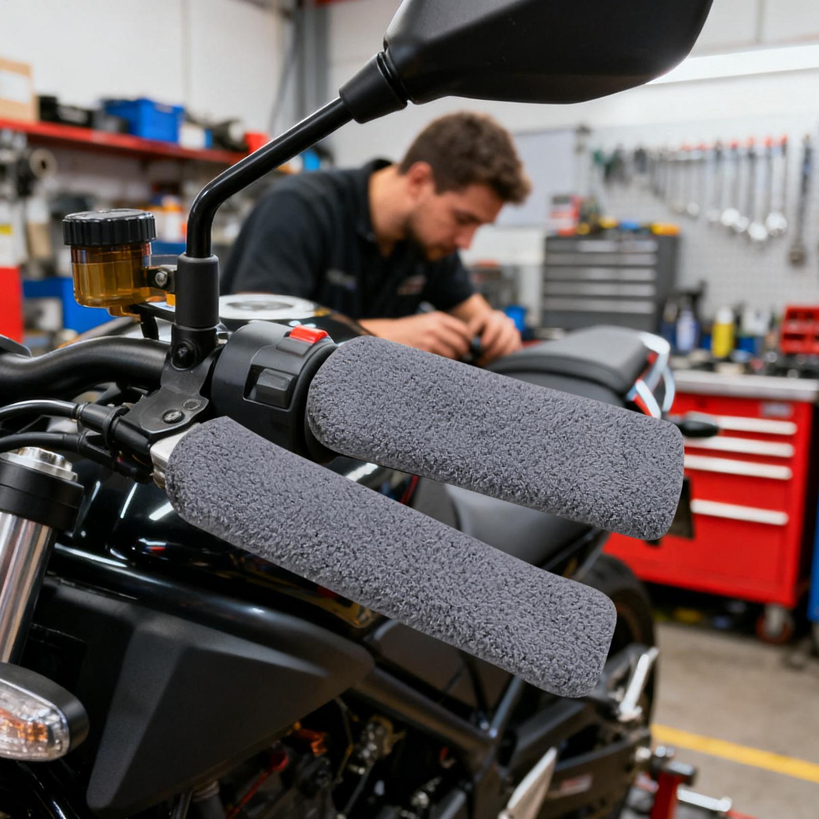 Cycling For Commute - Motorcycle Handlebar Covers Stretchable Cold Winter