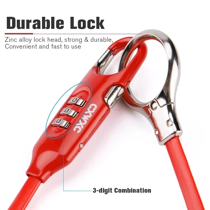 Bicycle Portable Password Lock - Cable Lock Flexible review and price