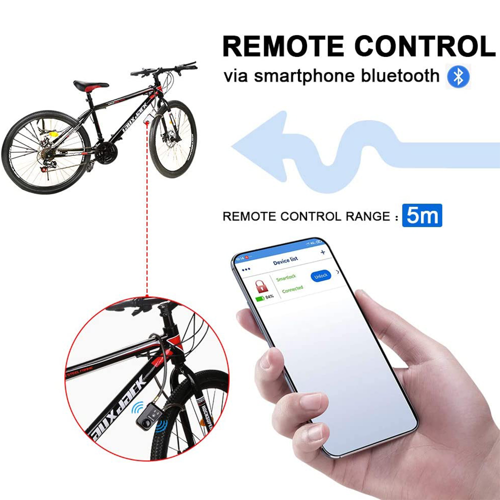 Bluetooth Smart Bike Lock Wate - Commuter Bike Lock review and price