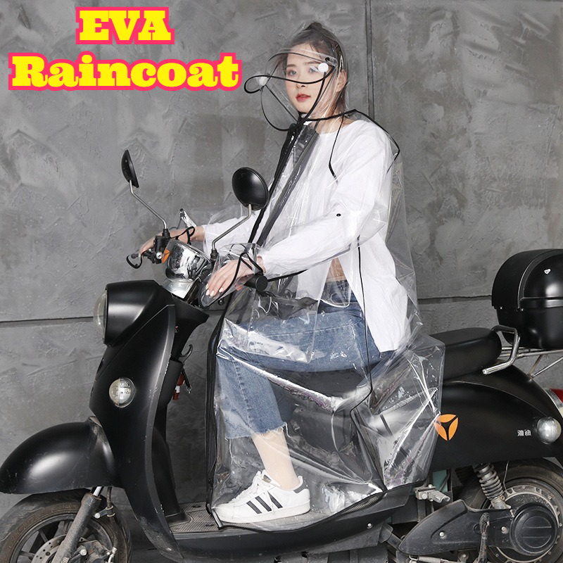 Transparent EVA Rain Poncho Ho - Cycling Commute In Rain review and price