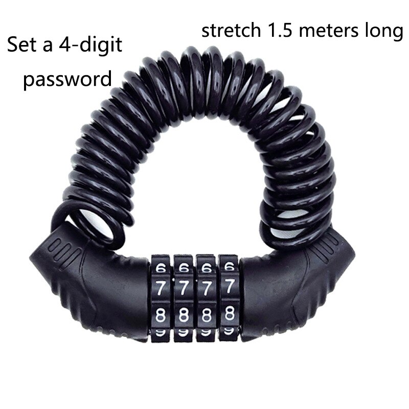 Portable 4-Digit Password Comb - Cable Lock Flexible review and price