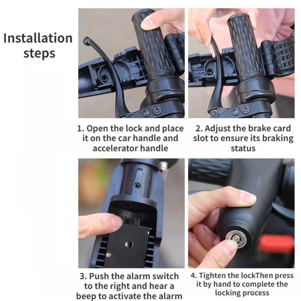 110dB Motorcycle Handlebar Ala - Commuter Bike Lock review and price