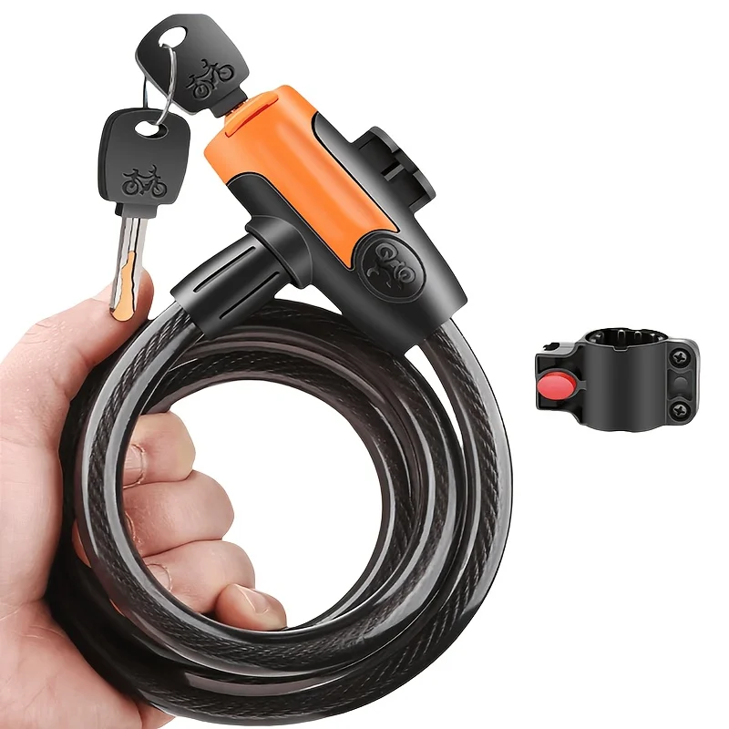 1SET Anti-Cut PVC Coated Keyed - Cable Lock Flexible review and price