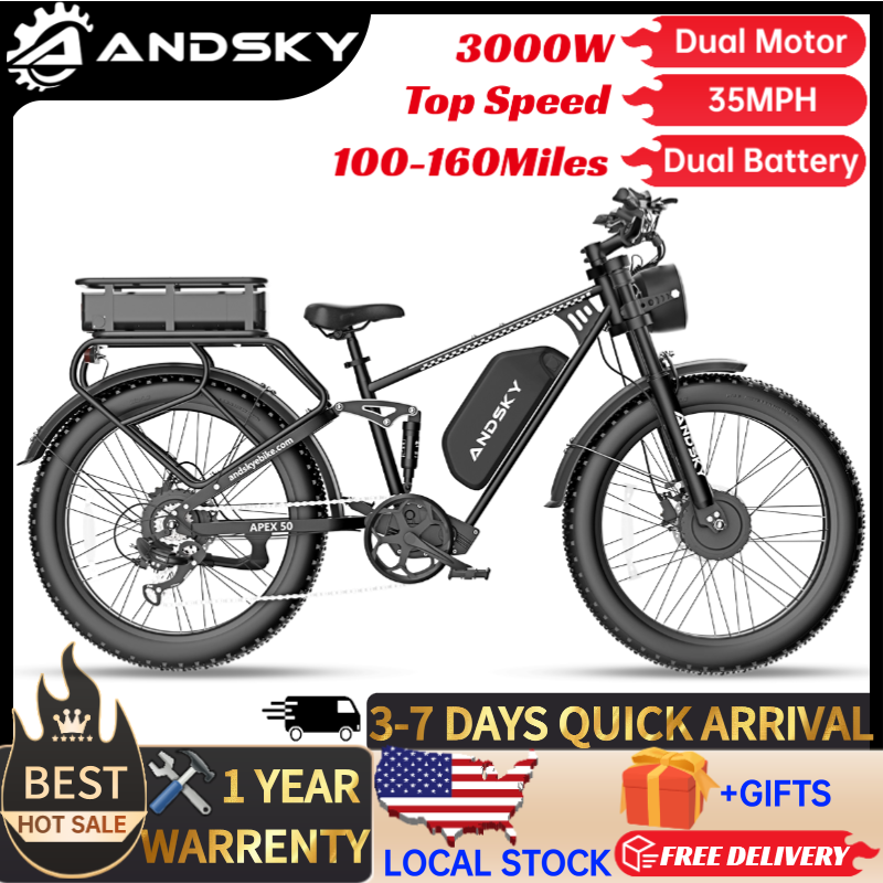 ANDSKY Apex50 AWD Electric Bik - Bike Pump Frame Mount review and price