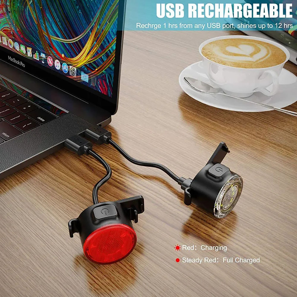 USB Rechargeable Waterproof LE - Bike Light Front Rear review and price
